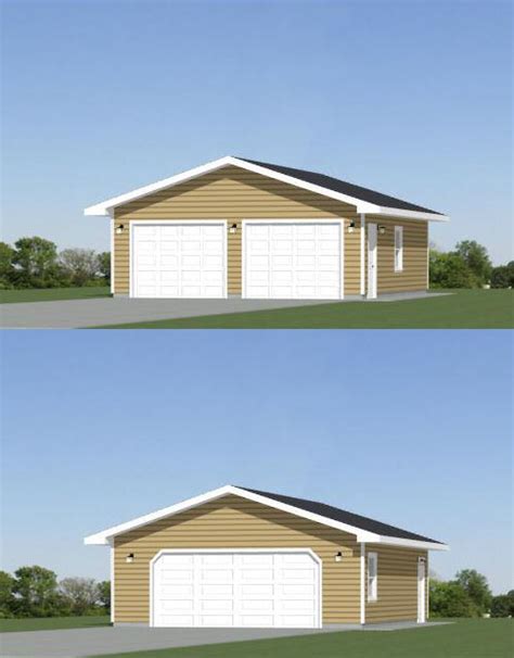 24x30 2 Car Garage 24x30g1g 720 Sq Ft Excellent Floor Plans