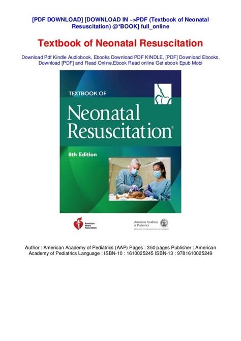 Download In Pdf Textbook Of Neonatal Resuscitation Book