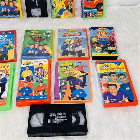 Wiggles Dvd Vhs Lot Movie 13 Piece Dance Party Toot Bay Yummy Time