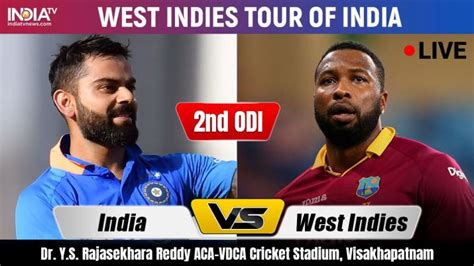 India Vs West Indies Live Streaming Cricket 2nd Odi Ind Vs Wi Stream