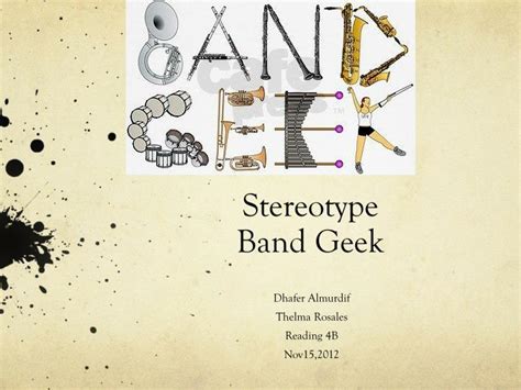 Ppt Stereotype Band Geek Powerpoint Presentation Id2081909