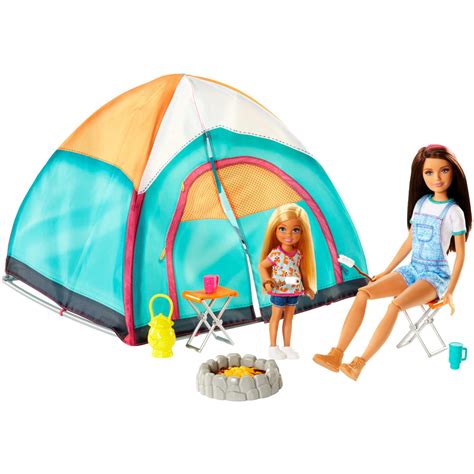 Barbie Camping Fun Skipper Doll And Chelsea Doll Camping Set Sister Dolls Chelsea