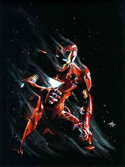 Iron Man Par Gabriele Dellotto Illustration
