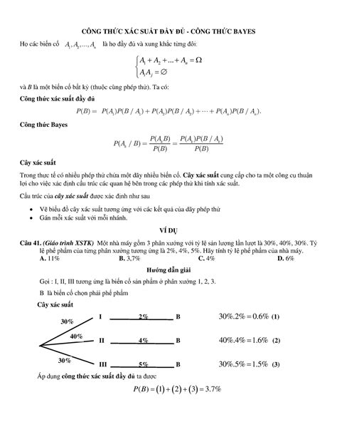 Tìm Hiểu Về Công Thức Xác Suất đầy đủ Tất Cả Những Gì Bạn Cần Biết