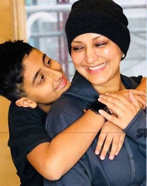 Unseen Picture Of Sonali Bendre With Her Son Ranveer Behl From Sloan Kettering Cancer Centre