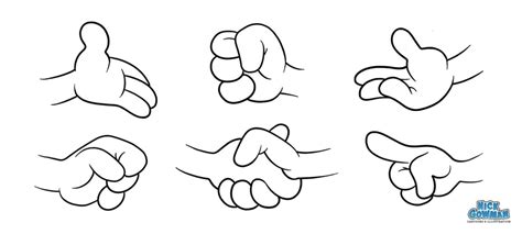 How To Draw Cartoon Hands Riset