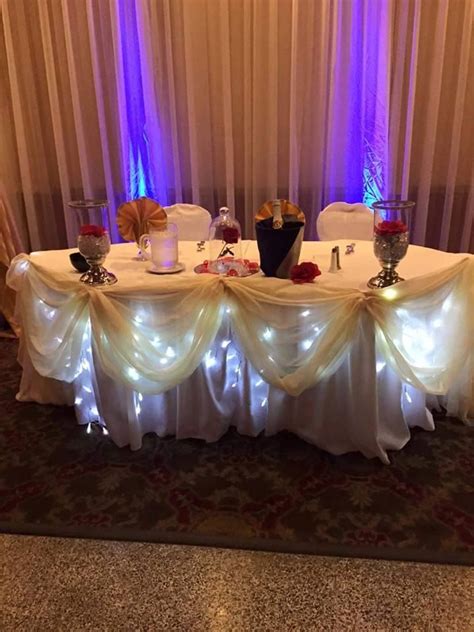 Beauty And The Beast Wedding Sweetheart Table With