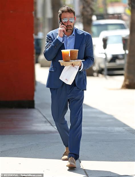 Dressed Up For Dunkin Ben Affleck Wears A Suit To Grab Coffee At His Favorite Spot Sound