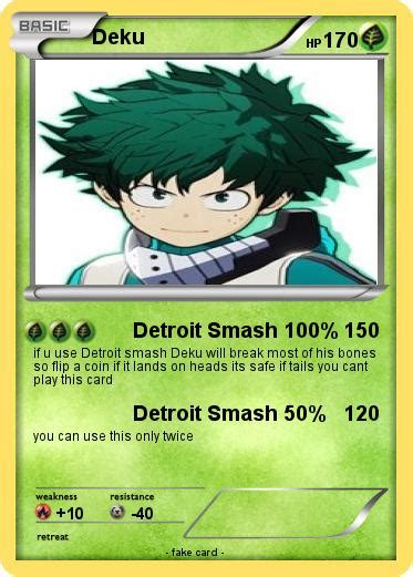 Pokémon Deku 115 115 Detroit Smash 100 My Pokemon Card