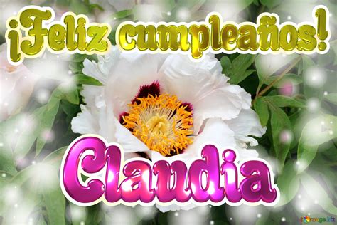 ¡feliz Cumpleaños Claudia Imagen Libre 6515