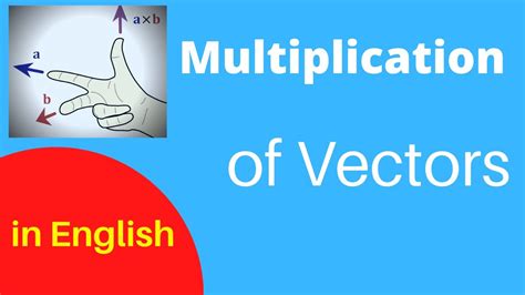 Multiplication Of Vectors Youtube