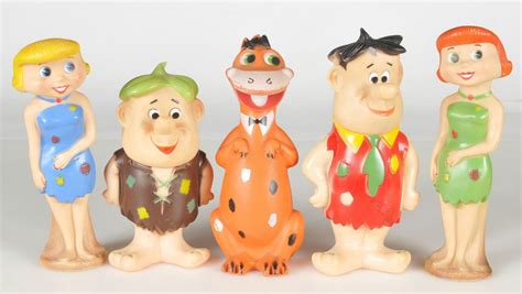 Hanna Barbera Flintstones Vinyl Dolls Fred Flintstone Wilma Flintstone