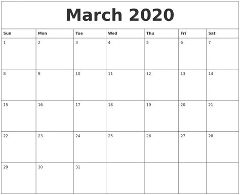 Word Calendar Template 2020 Addictionary