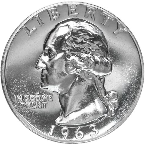 1963 Washington Quarter Gem Proof 90% Silver Coin - Dave's Collectible Coins