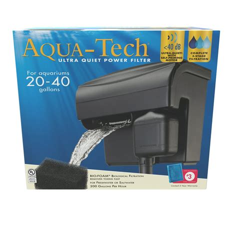 Aquatech Filter For Aquariums 20 40 Gallon Tanks