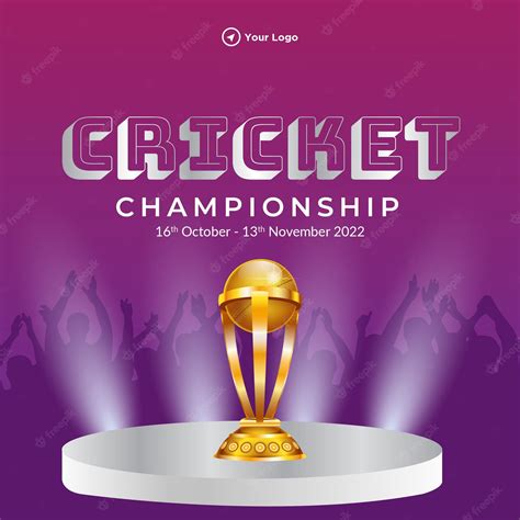 Premium Vector Cricket Championship Banner Design Template