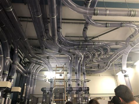 A Pneumatic Tube Hub In A Danish Hospital This Is One Of 6 7 Similar