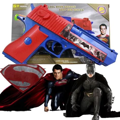 nerf pistola batman superman atira dardos vingadores 3 dardo mercadolivre