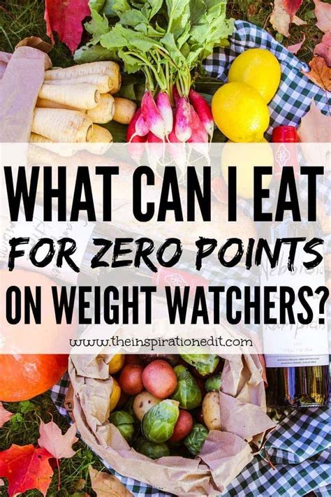 Weight Watchers Zero Point Foods List · The Inspiration Edit