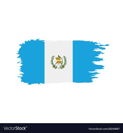 Guatemala Flag Royalty Free Vector Image Vectorstock