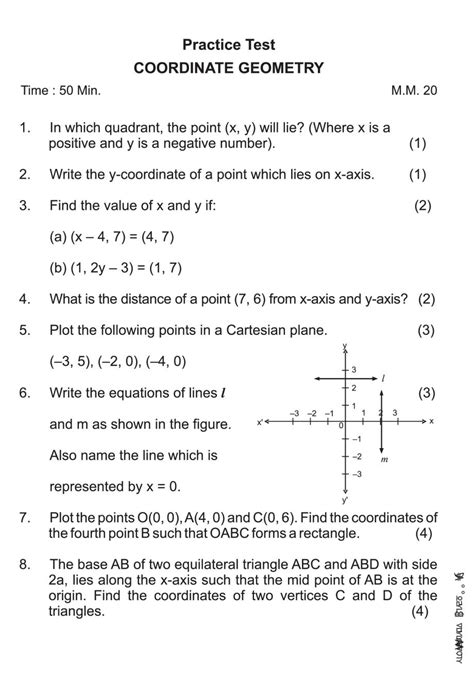 Class 9 Maths Coordinate Geometry Notes All Important Notes