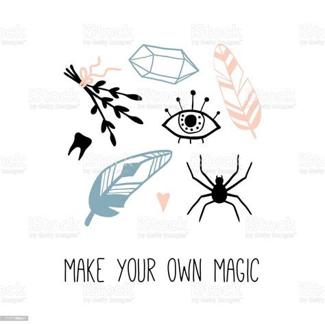 Make Your Own Magic Inspirational Quote Stock Illustration Download