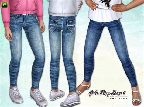 The Sims Resource ~ Girls Skinny Jeans 1