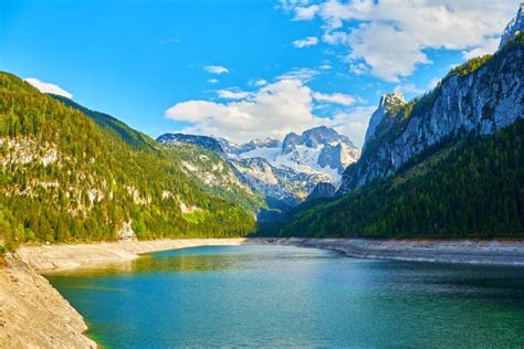Beautiful Gosausee Lake In Salzkammergut In Austria Stock Photo Image