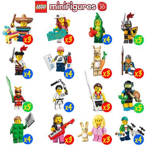 Brickfinder Lego Collectible Minifigure Series 20 Box Distribution