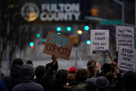 Protest In Atlanta Over State Police Killing Of Environmental Activist
