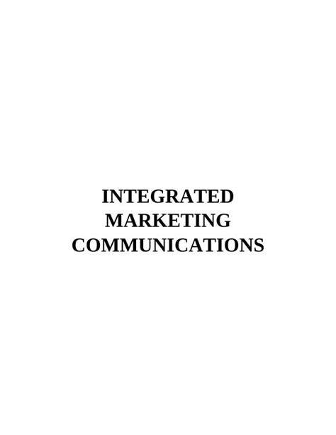 Integrated Marketing Communications Types Of Channels And Objectives