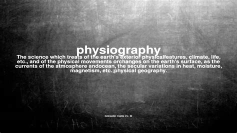 What Does Physiography Mean Youtube