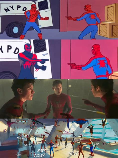 Blurayangel On Twitter Evolution Of The Spider Man Pointing Meme