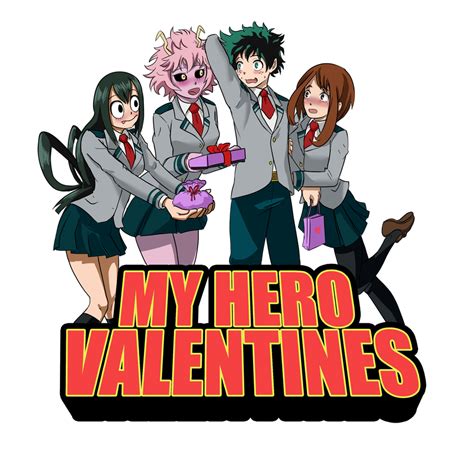 Tt19 Boku No Hero Academia Dekus Valentine Harem By Mattwilson83 Personajes De Anime