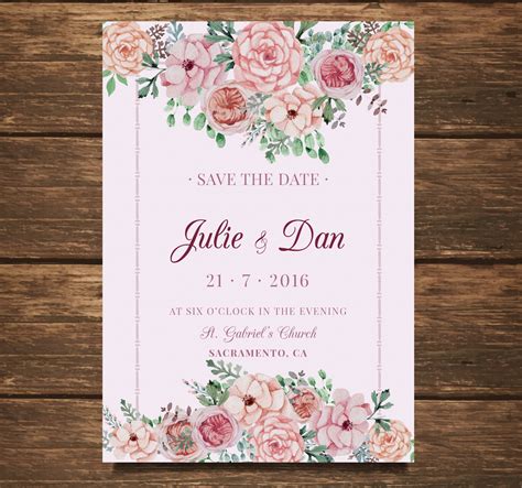 Wedding Invitation Card Wedding Invitation Card Template With