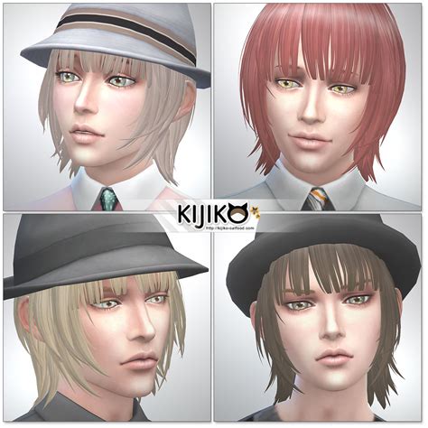 Kijiko Bob With Straight Bangs Hair For Males And Females
