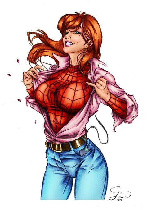 Pin On Mary Jane Watson Anime Spiderman