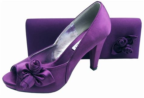 Ladies Aubergine Purple Evening Shoes Sole Divas