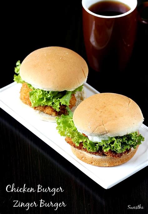 A bit of blue cheese in each patty ups the chicken's savoriness without adding much fat or calories. Chicken burger recipe | Zinger burger recipe in KFC style