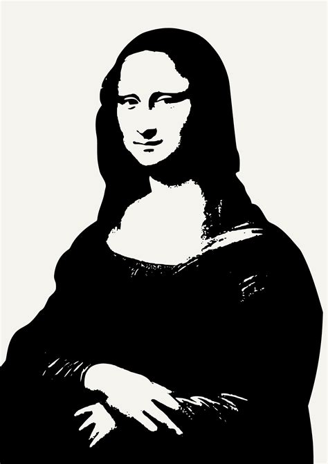 Mona Lisa Coloring Picture