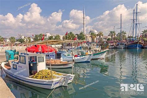 Turgutreis Old Harbour Turkey Stock Photo Picture And Rights Managed