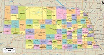 Map of Nebraska State, USA - Ezilon Maps