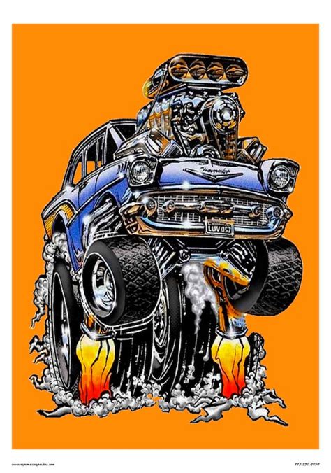 Vintage Reproduction Racing Poster Ed Roth Chevy Gasser Hot Etsy