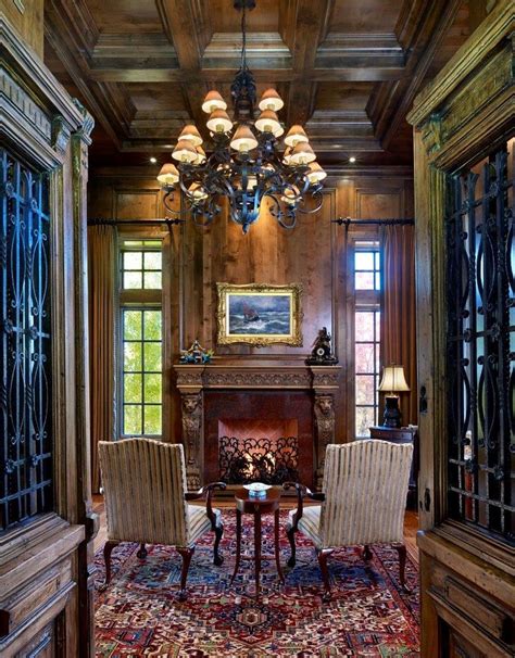 Old World Elegance Midcentury Home Office Denver By Haley