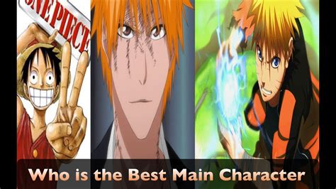 Who Is The Best Main Character From The Big 3 Anime Youtube