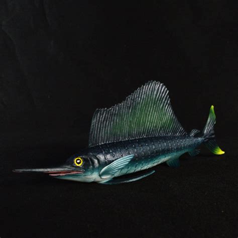 21cm Sailfish Realistic Sea Animal Model Solid Plastic Figure Diecast