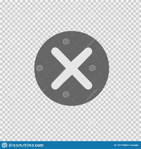 X Mark Vector Icon Eps 10 Remove Symbol Delete Sign Stock Vector