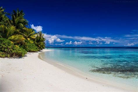 Nature Beach White Sand Landscape Island Sea Tropical Blue Sky