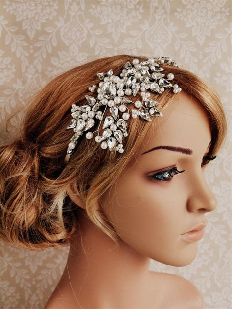 Christmas Wedding Headpiece Bridal Headpiece Miss Anelle Pearl And