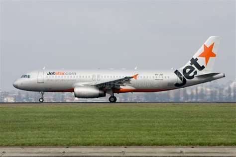 Jetstar Airbus A320 On The Runway Editorial Stock Image Image Of
